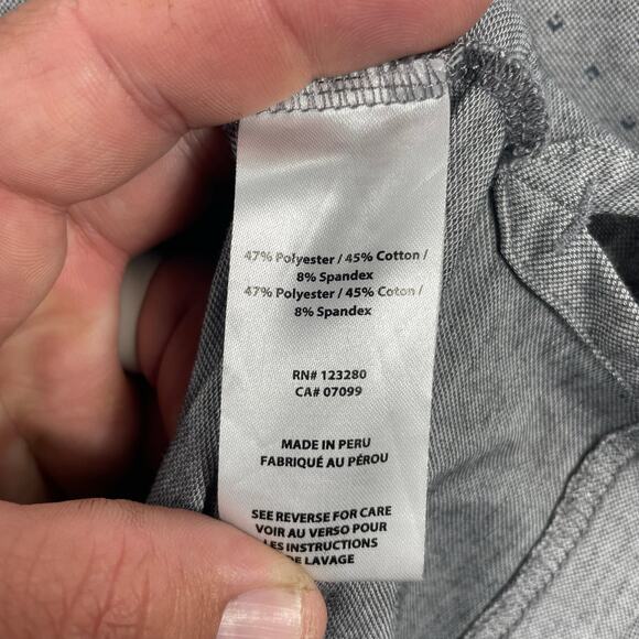 Travis Mathew Polo Shirt Men's XXL Gray Short Sleeve Golf Casual Stretch Active - Picture 8 of 11